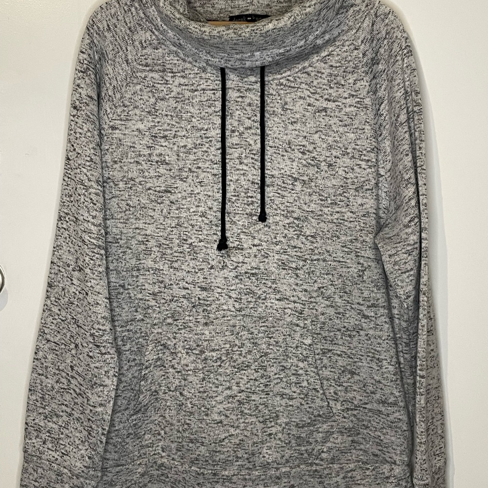 Derek Heart Gray Cowl Neck Sweater